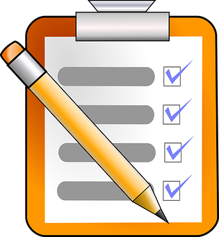 Checklist With Pencil On Clipboard